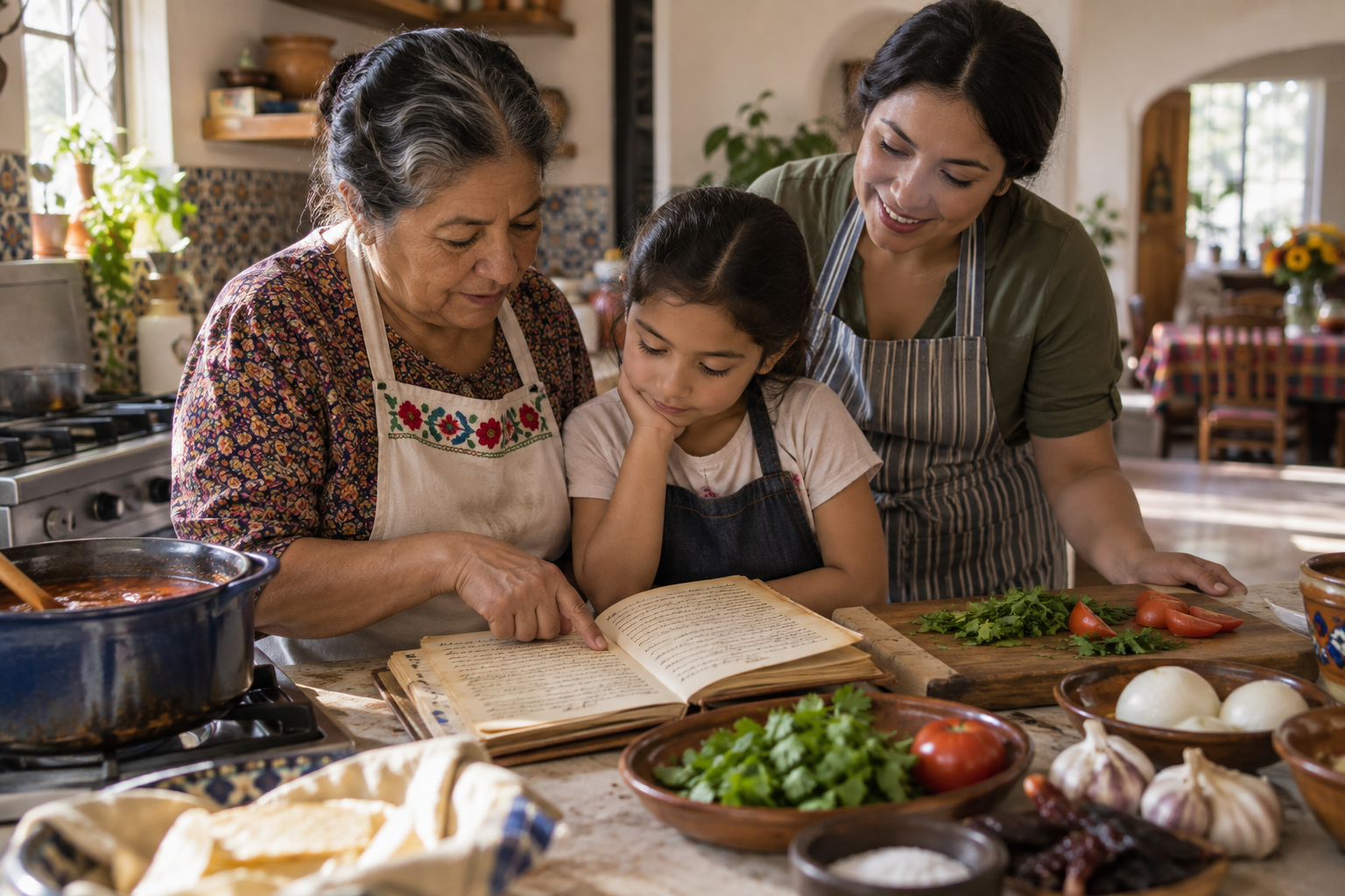 Conservar recetas e historias familiares para la próxima generación